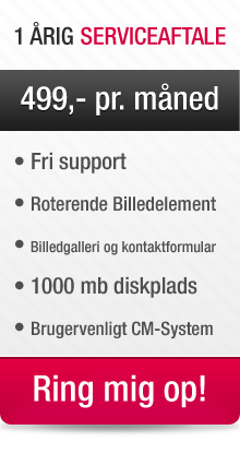 1 �rig serviceaftale hos XLweb