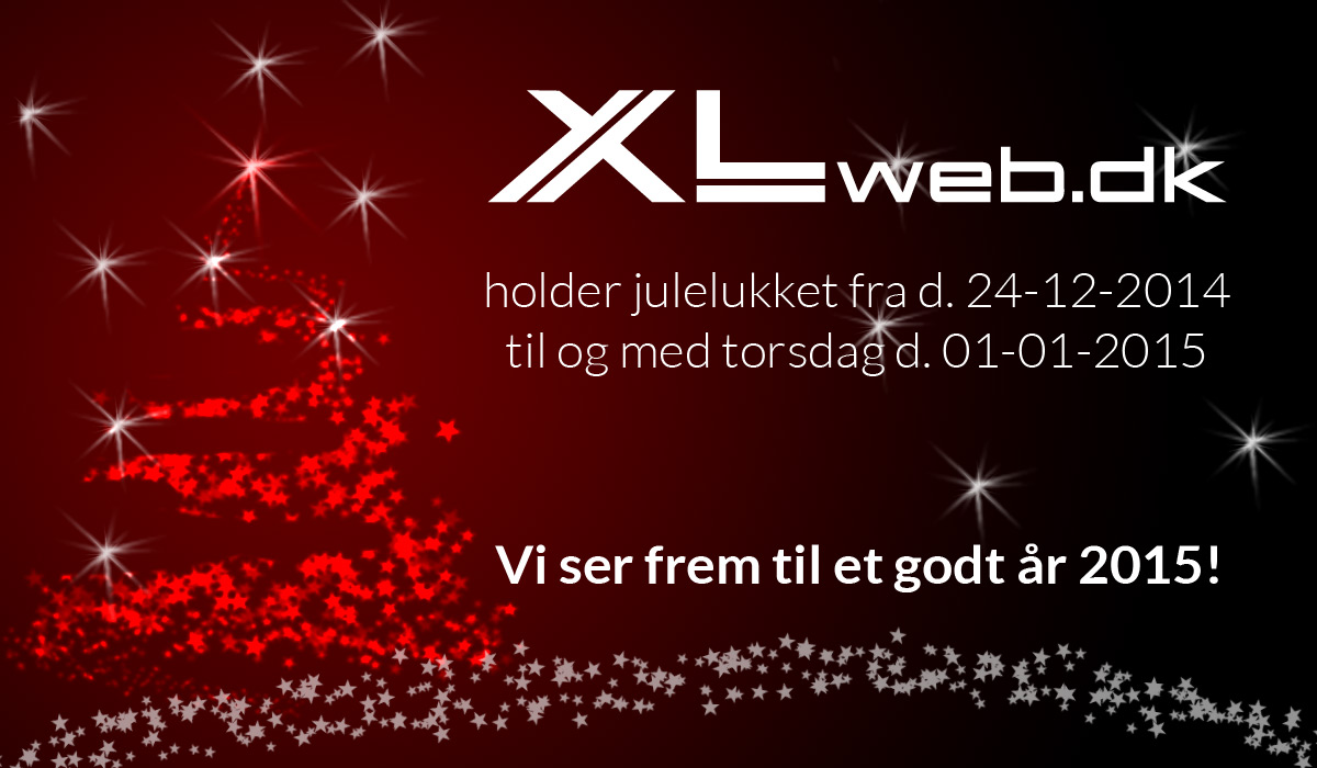 XLweb nsker alle vore kunder en rigtig gldelig jul samt godt nytr!